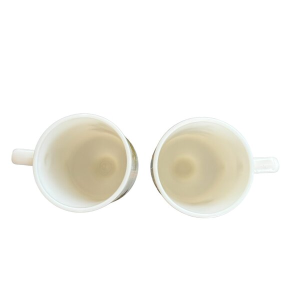 Vtg Corning Spice of Life Footed Mugs Set of 4 Milk Glass Pedestal Grandmugs - Picture 11 of 16